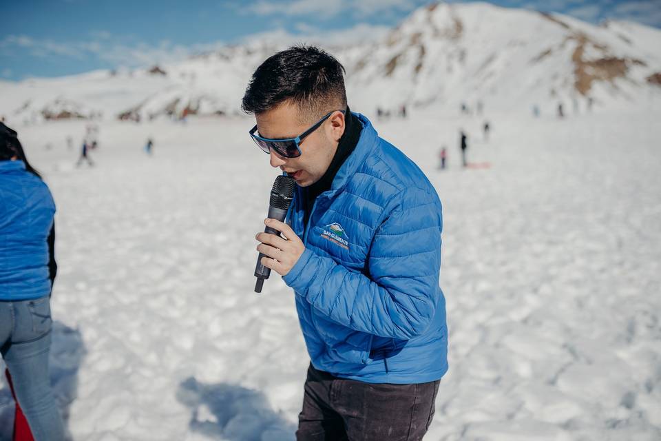 Fiesta en la nieve