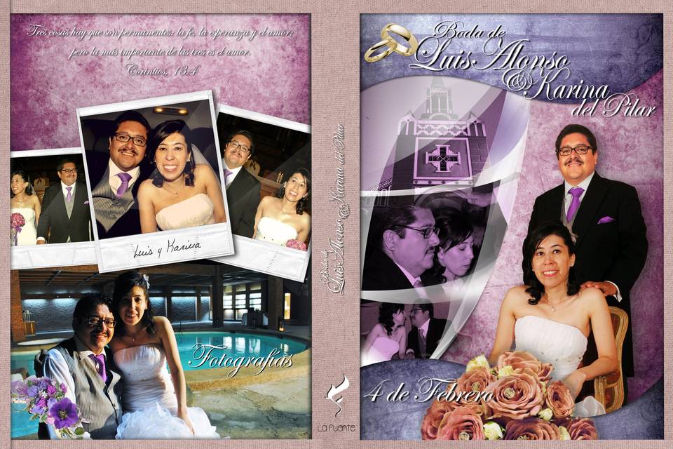 Rotulación DVD Luis & Pilar
