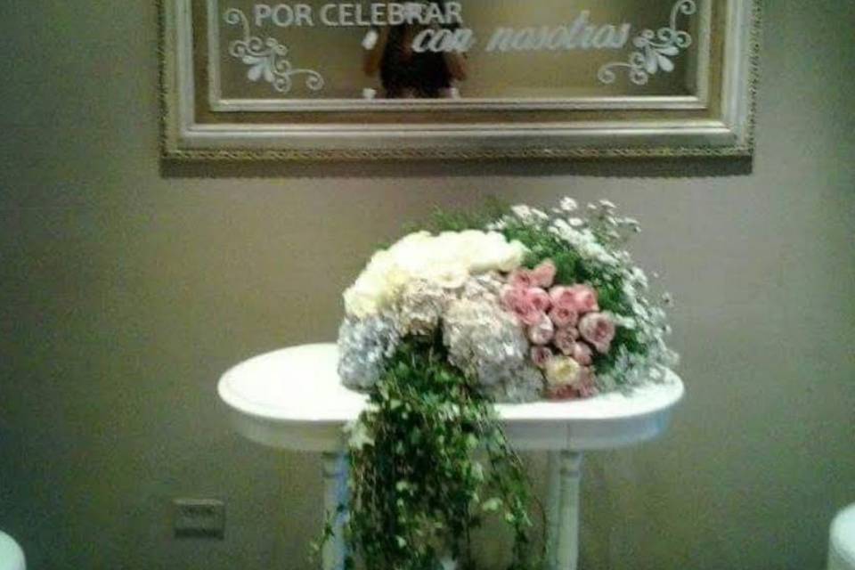 Decoración entrada salón