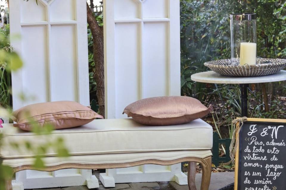 Escenario para los esposos