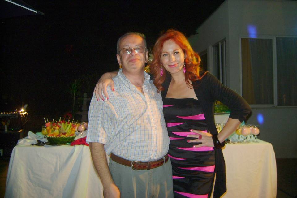 Con Alejandra Herrera