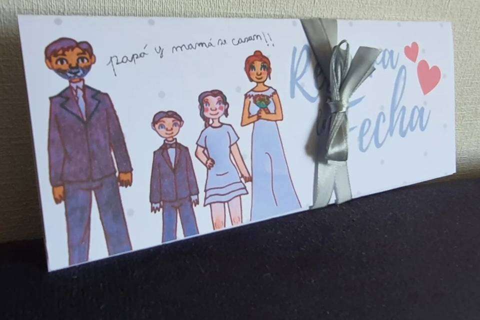 Invitación triptico