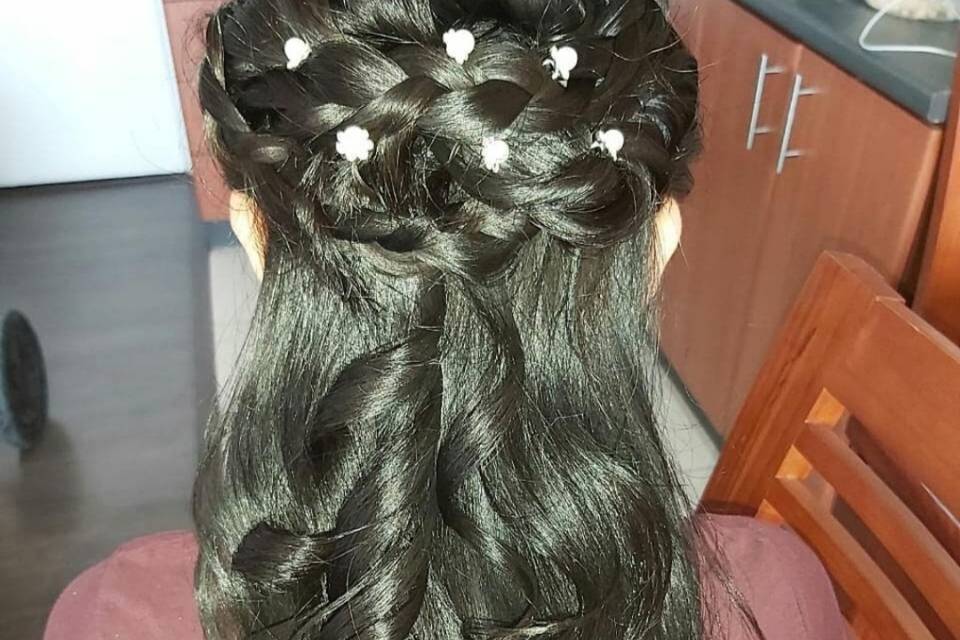 Maquillaje y peinado novia