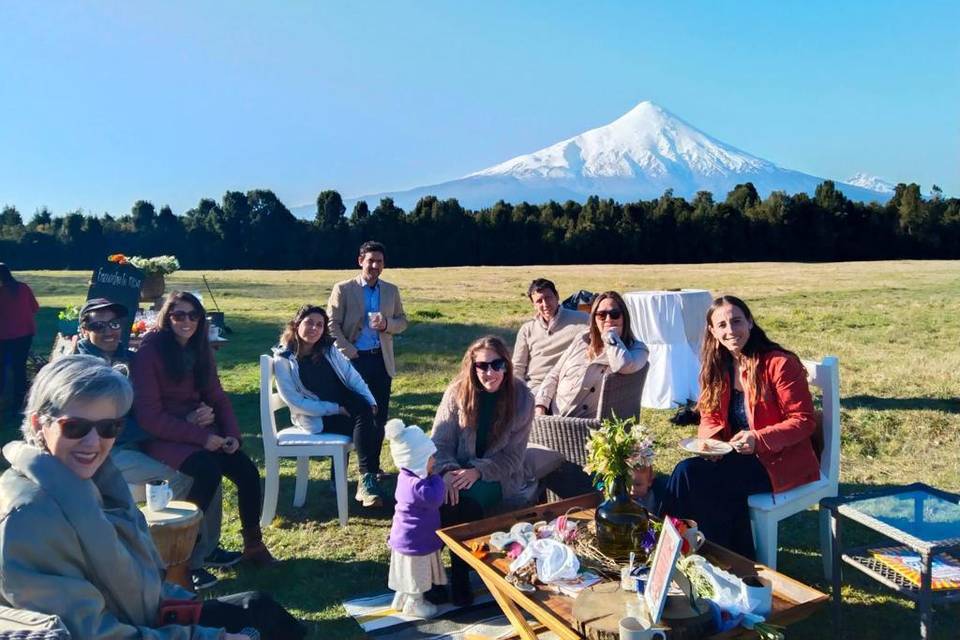 Celebrando al aire libre