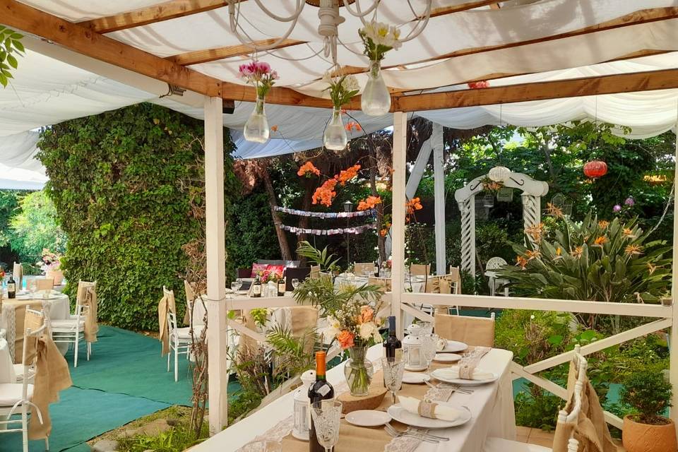 Decoración en azul