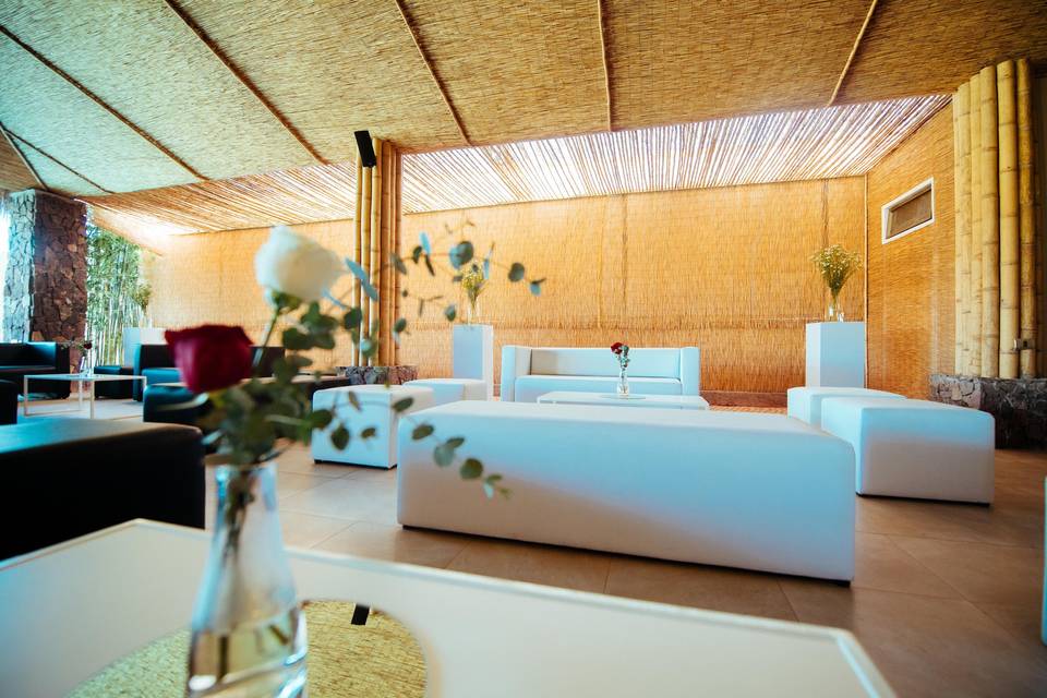 Lounge en el salón bamboo