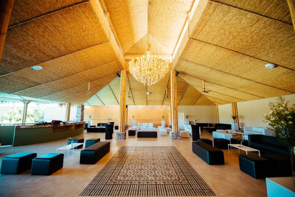 Lounge en el salón bamboo