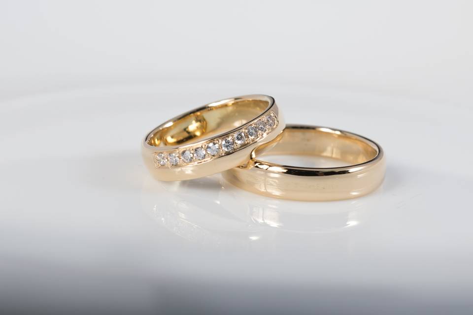 Argollas de matrimonio en oro