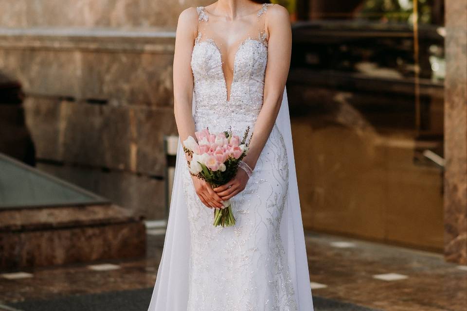 Hermoso vestido para una novia