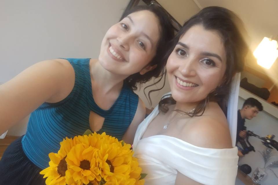 Novia feliz