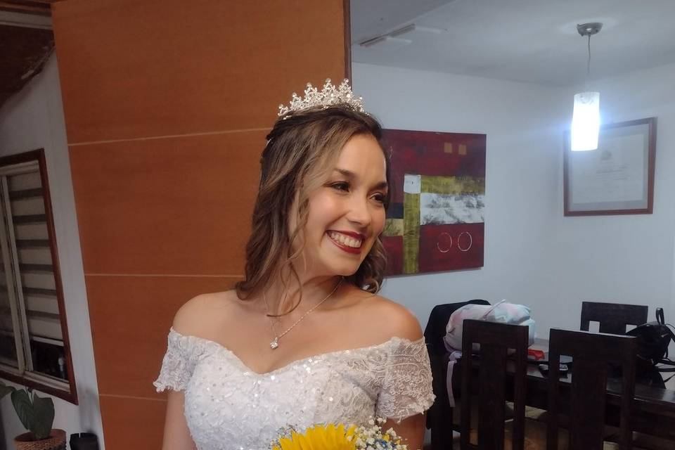 Novia feliz