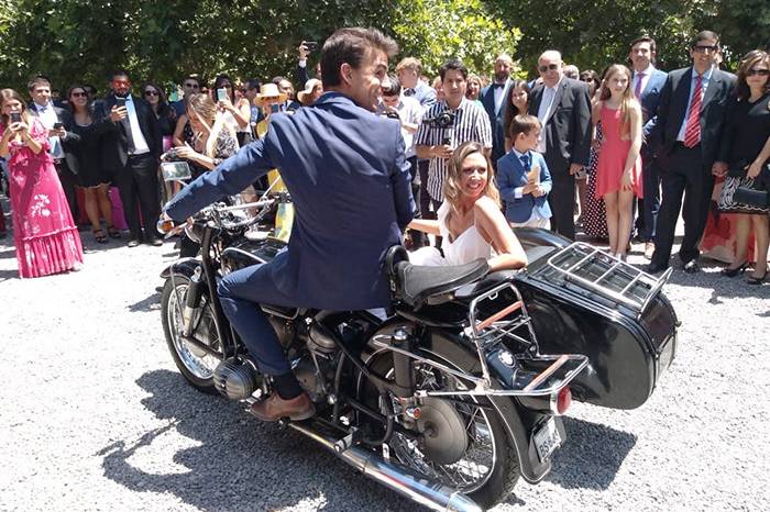Moto BMW con sidecar