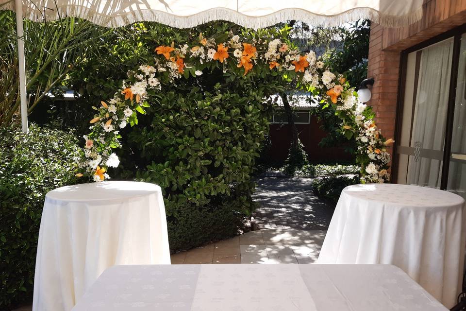 Arco floral ceremonia civil