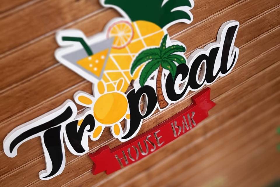 Tropical house bar