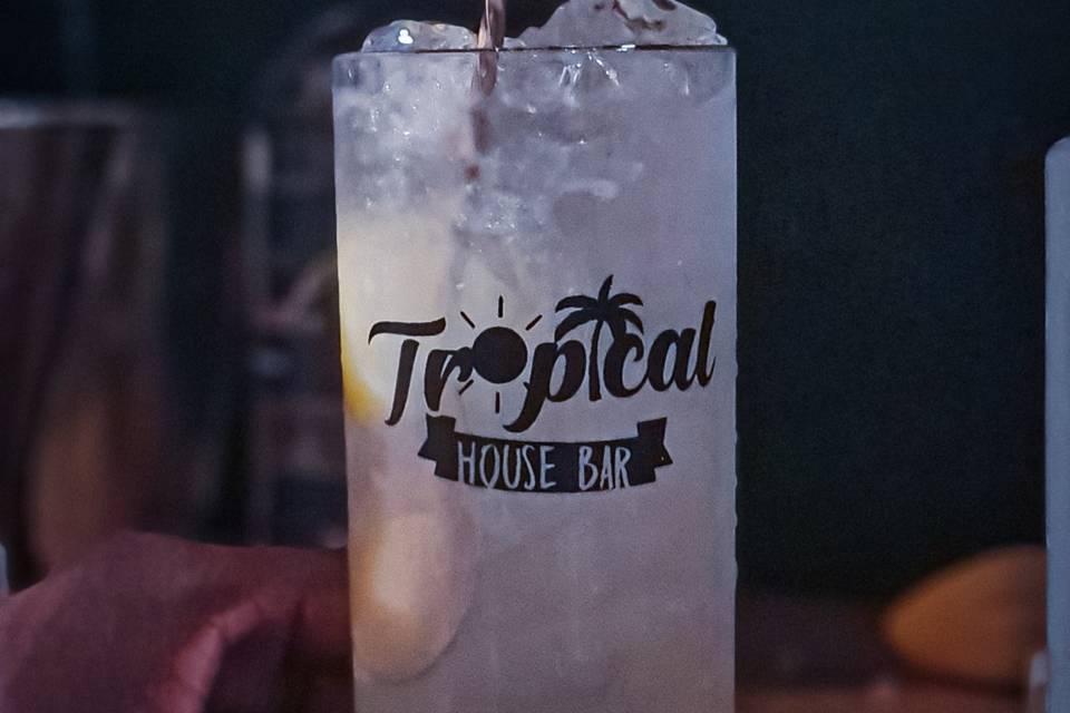 Tropical house bar