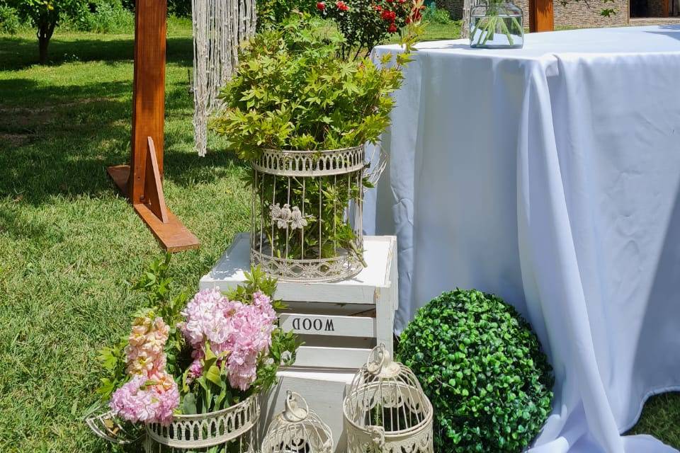 Altar en jardín