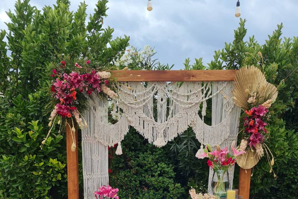 Altar para bodas de oro