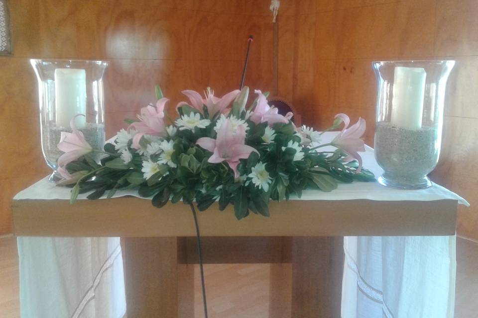 Arreglo floral para ceremonia