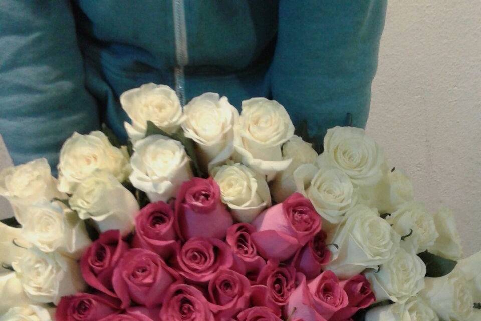 Arreglo floral rosas