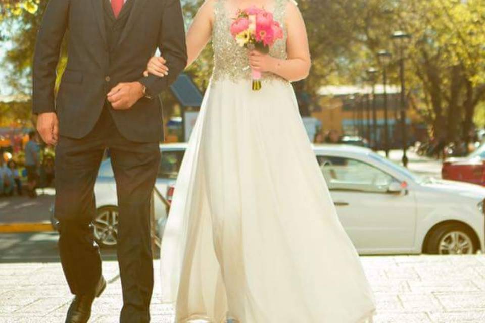 Vestido novia boda de nicole