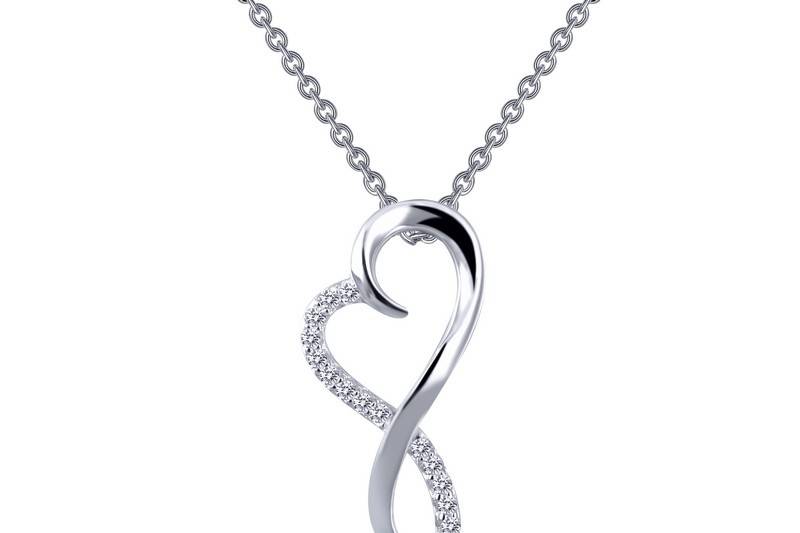 Colgante Fluid Heart Plata