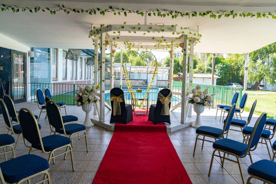 Pérgola para ceremonias