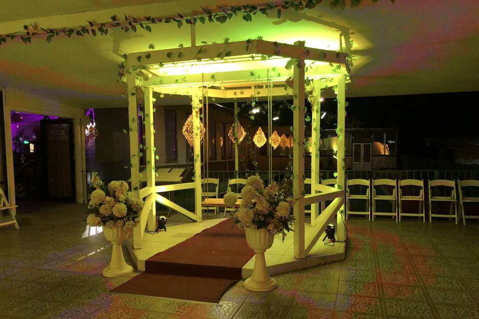 Pérgola para coctel