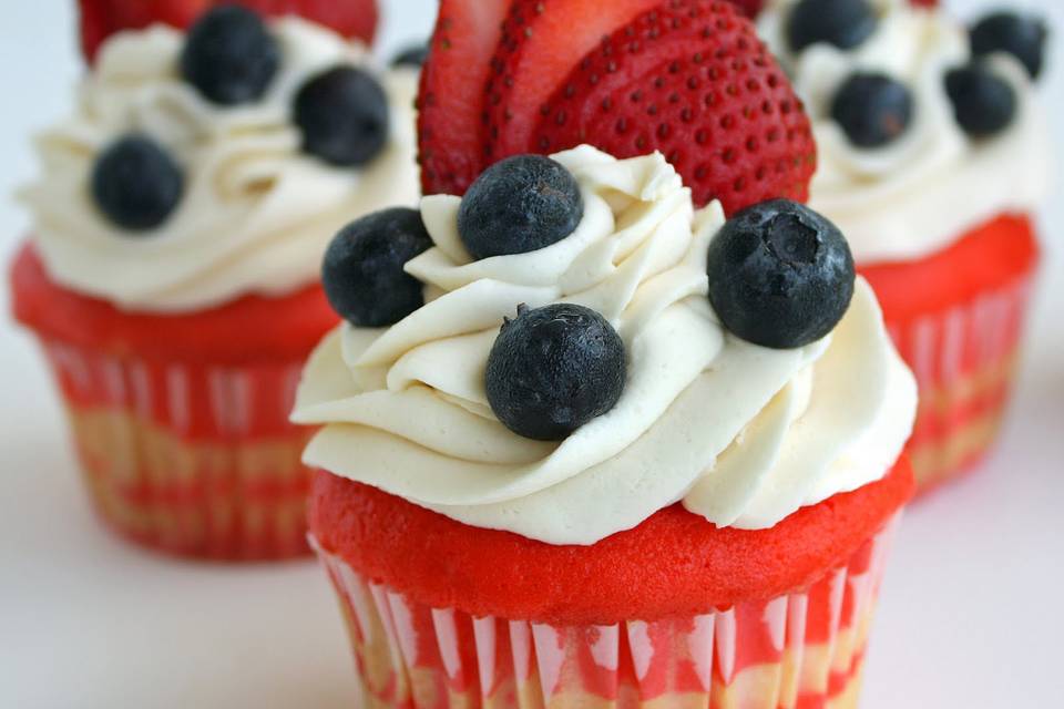 Cupcakes de berries