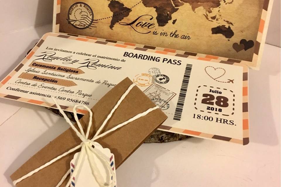 Ticket mapamundi