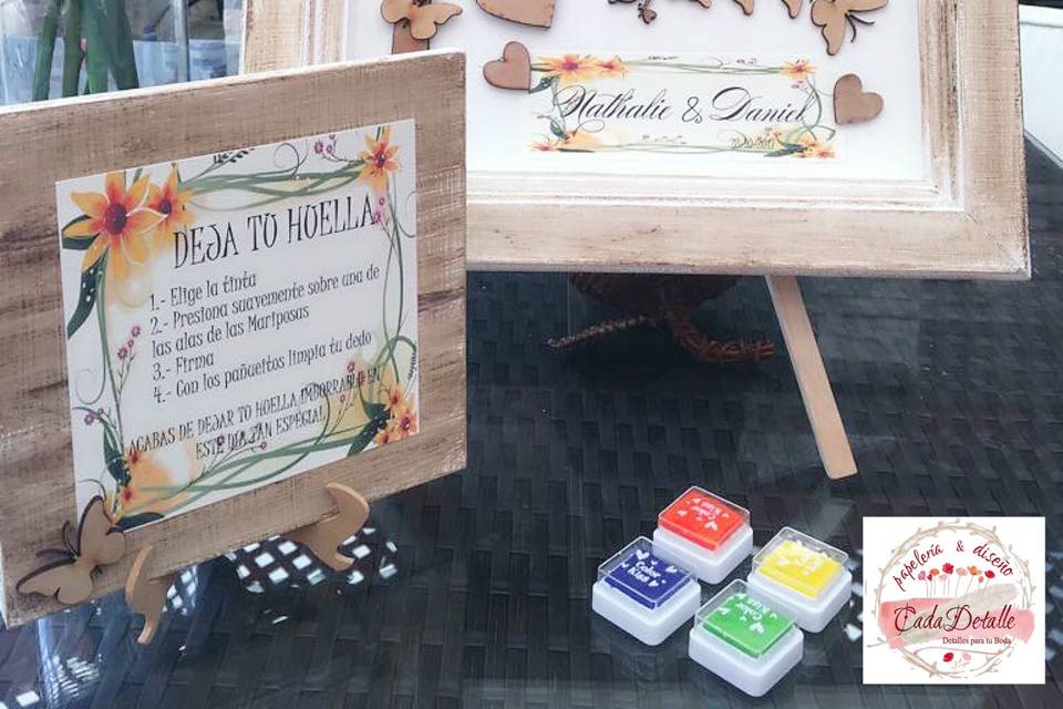 Huellero madera