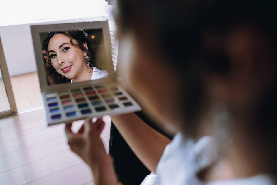 Preparativos de la novia