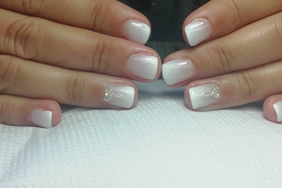 Degradé blanco con dipping