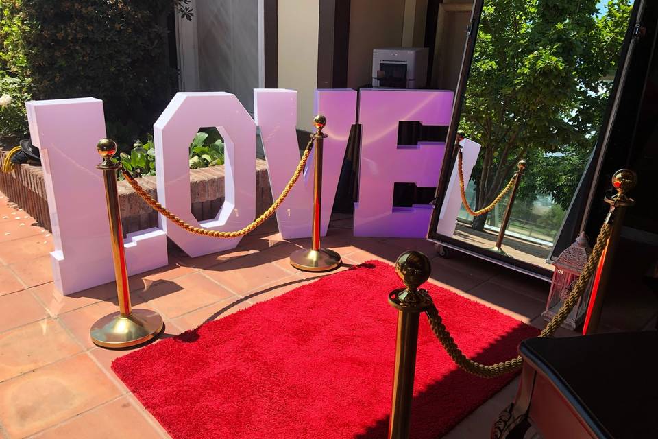 Letras decorativas LED