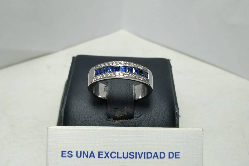 Francés Oro Blanco Zafiros