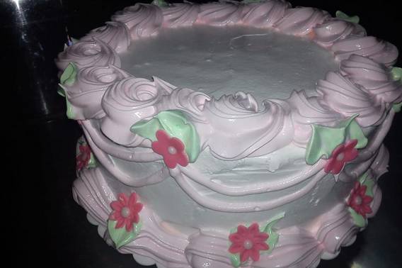 Pastel con rosas