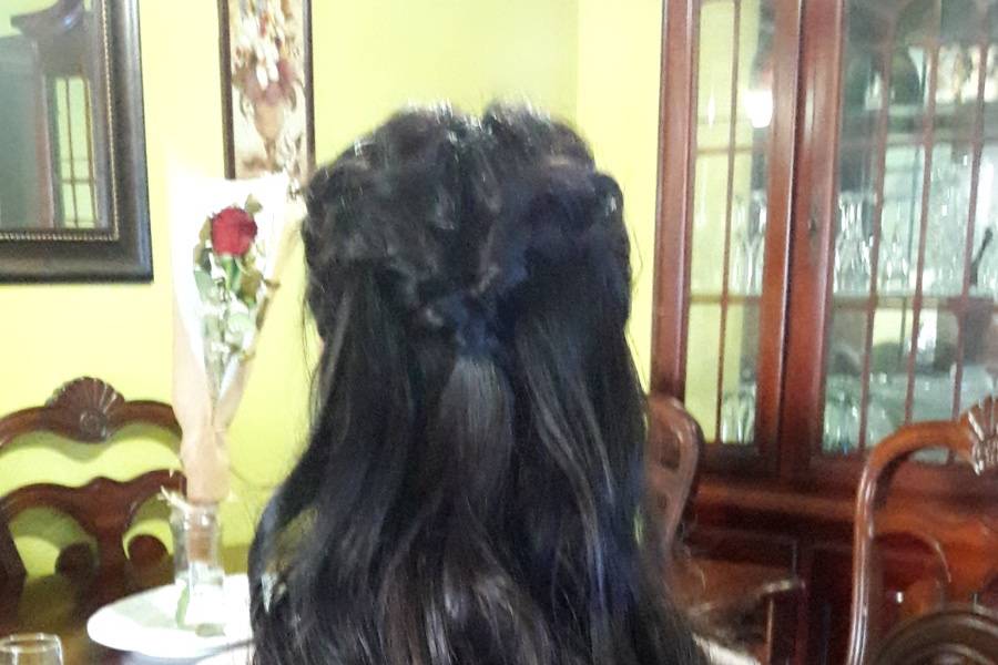 Peinado simple ondas