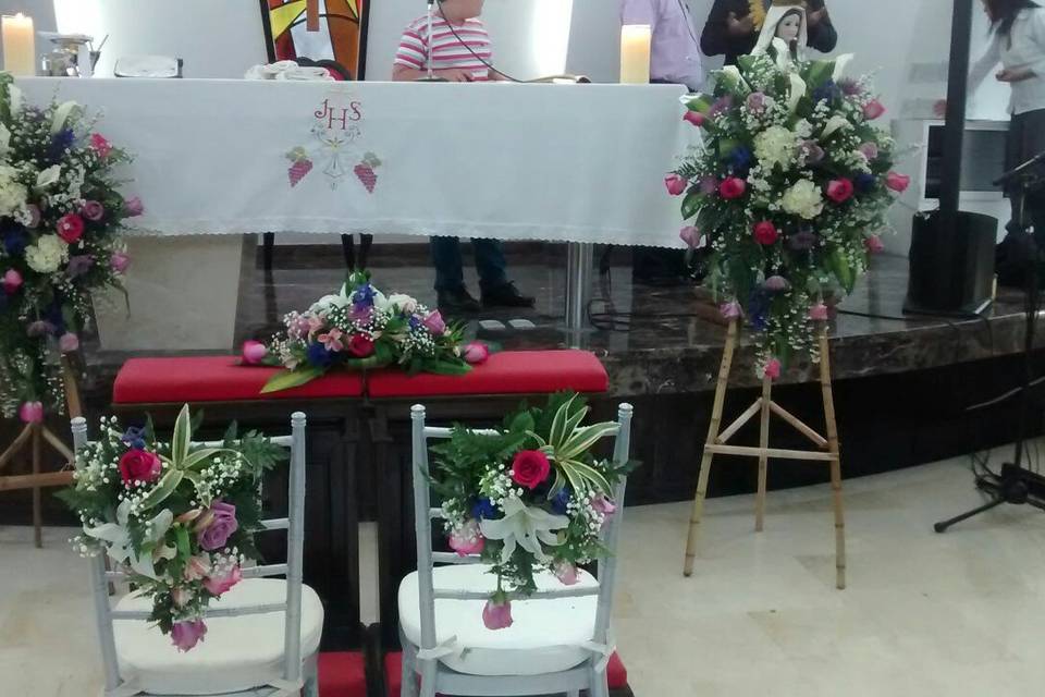 En el altar