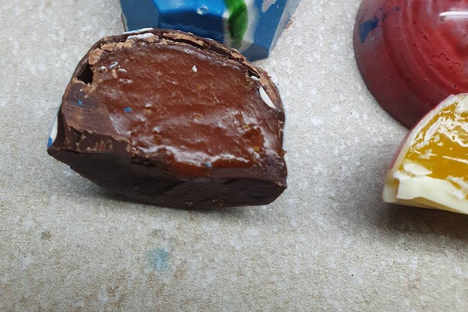 Bombón de caramelo de limón