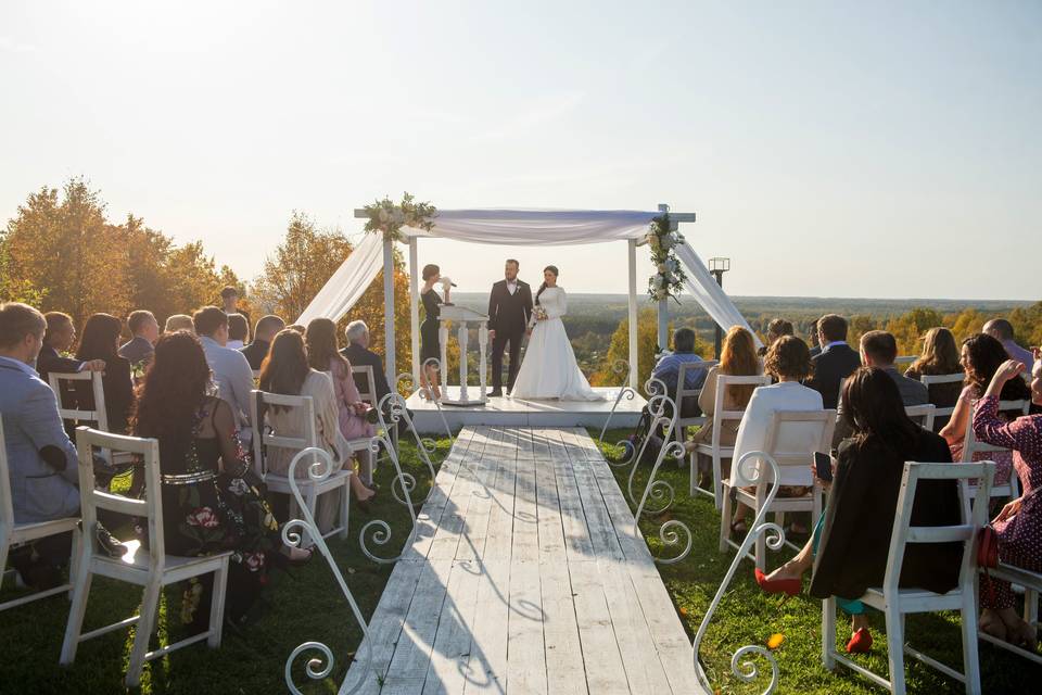 Boda al atardecer