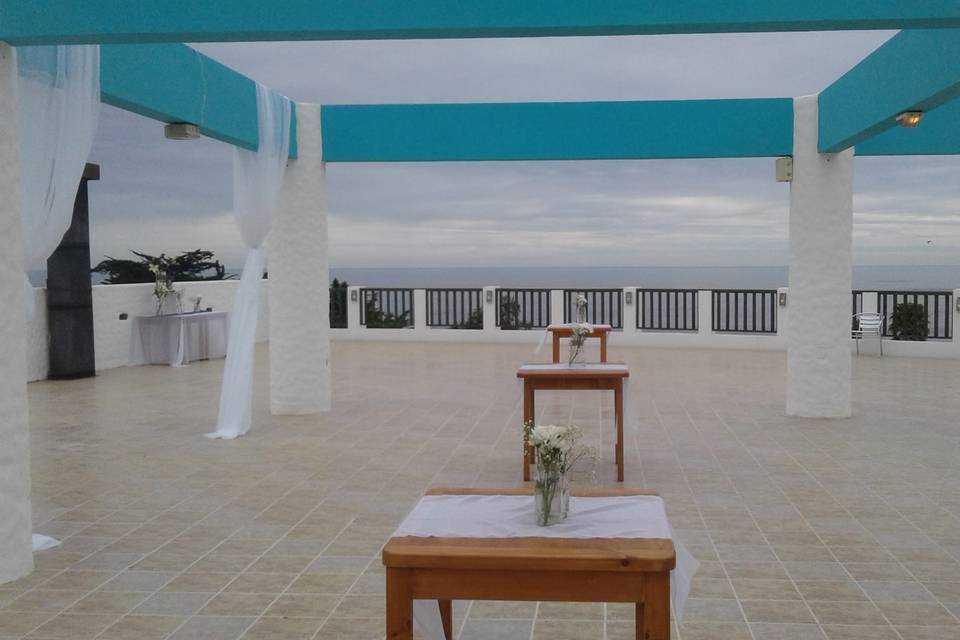 Terraza vista al mar