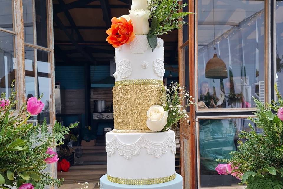 Wedding cake 120 porciones