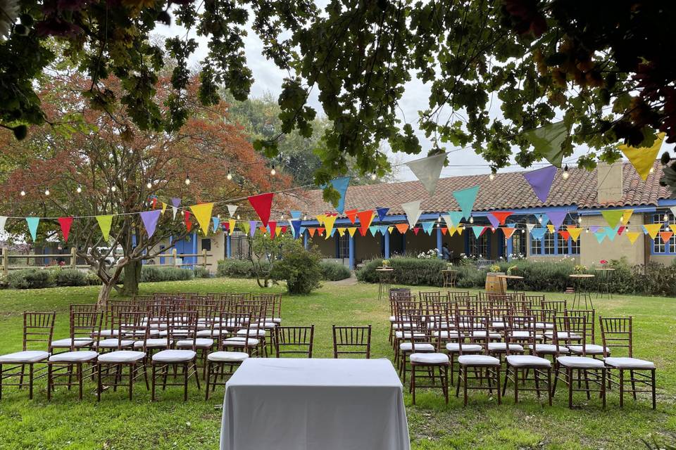 Ceremonia en el jardín