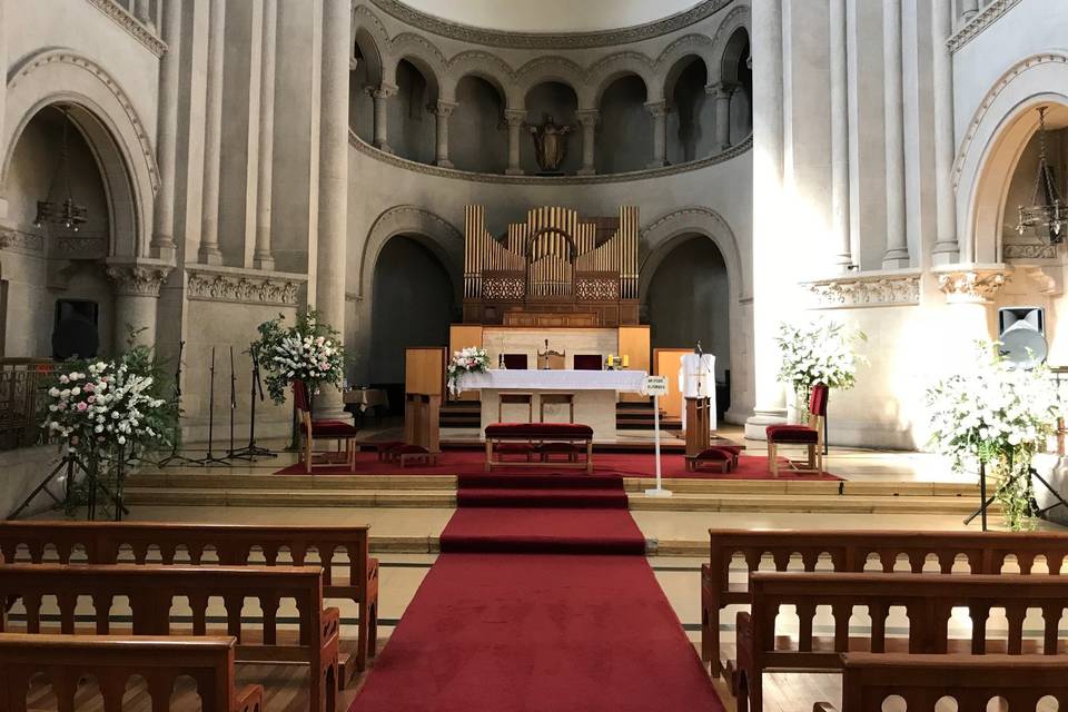 Decoración altar de Iglesia