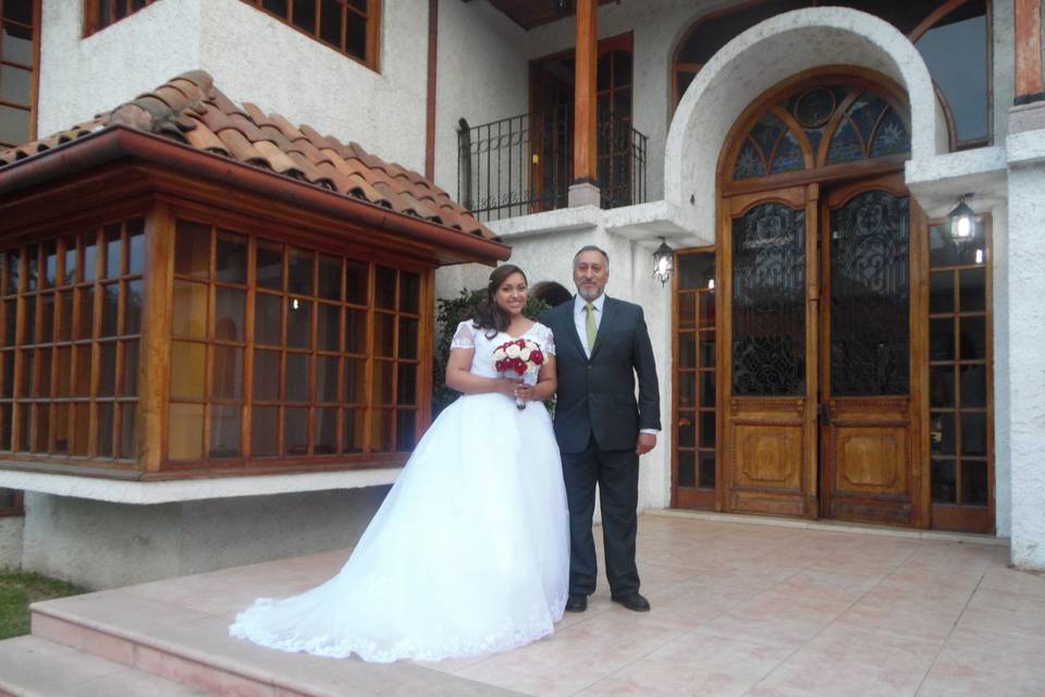 Novia y padre