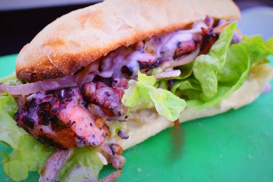 Sandwich de pulpo