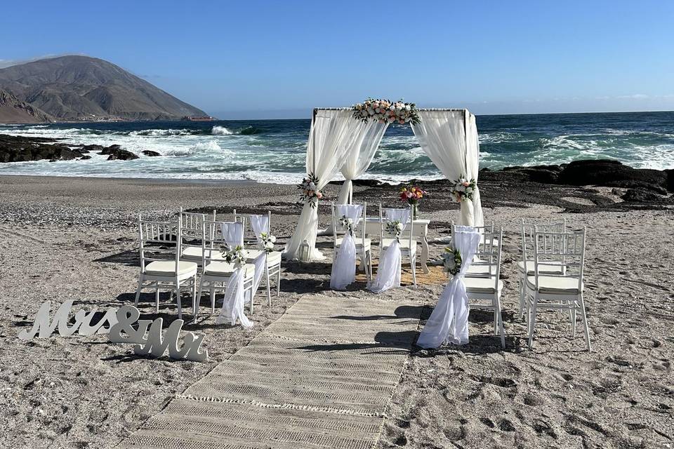 Ceremonia en la playa