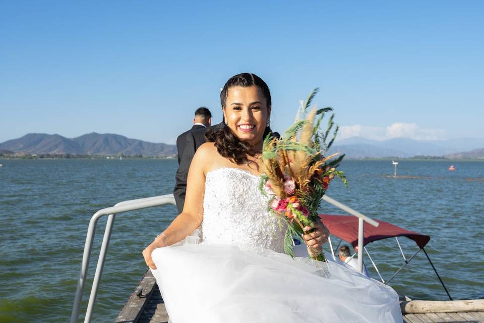 Novia llegando al altar