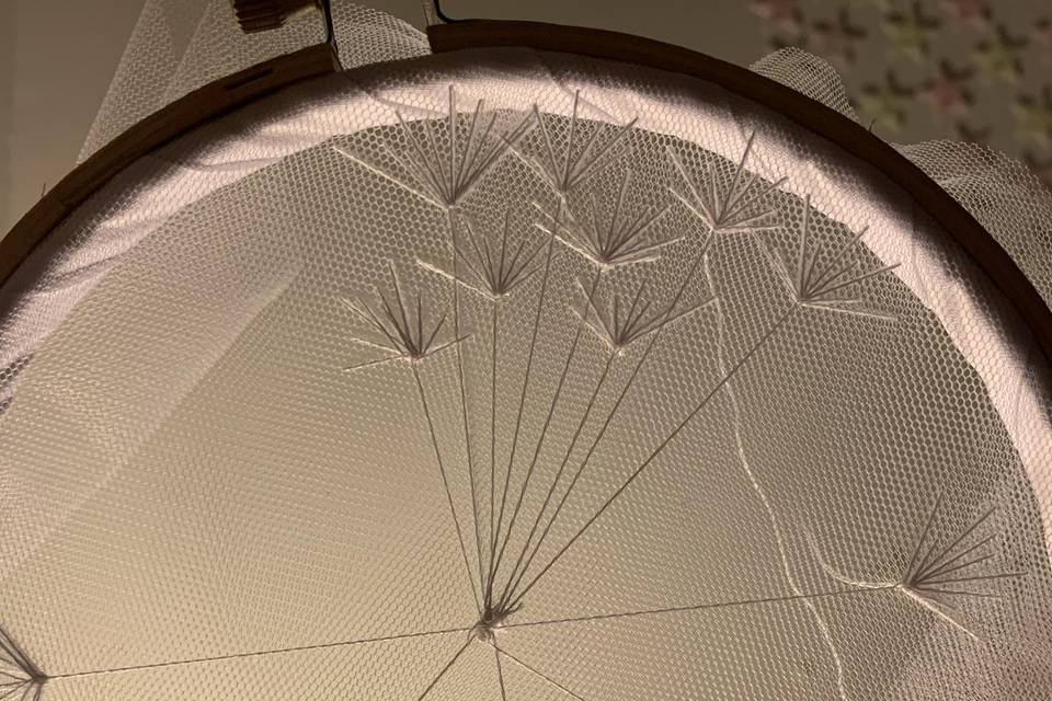 Porta argollas tul (proceso)