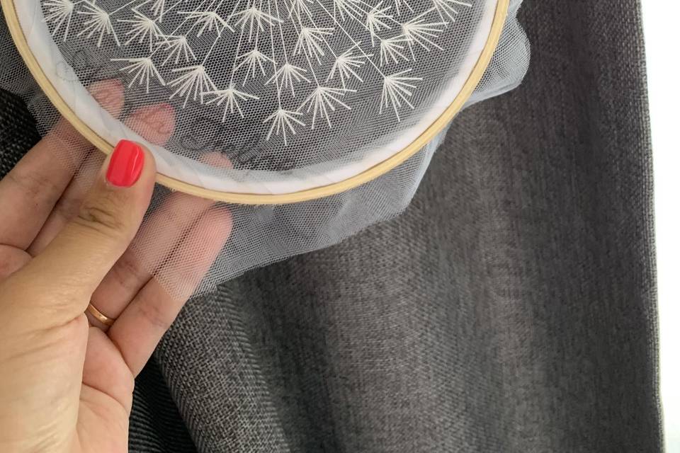 Porta argollas tul (proceso)