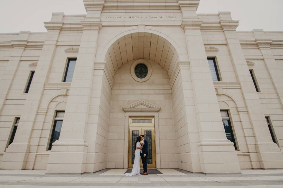 Sesión boda unión mormona